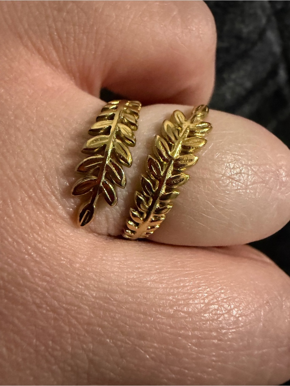 Gold Leaf Wrap Ring - Women's Fashion Jewelry